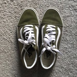 Olive green old skool vans